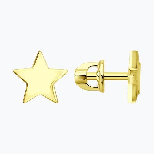 Серьги из желтого золота