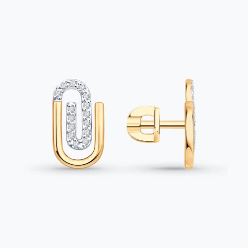 Серьги из золота с бриллиантами