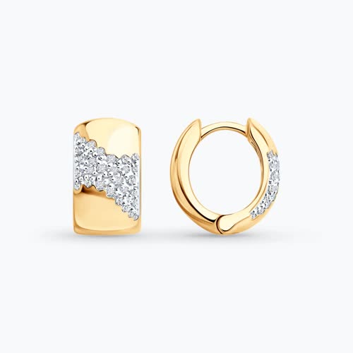 Серьги из золота с бриллиантами