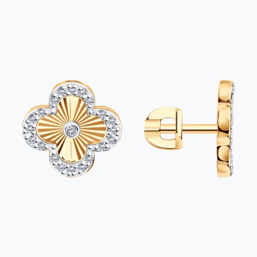 Серьги из золота с бриллиантами