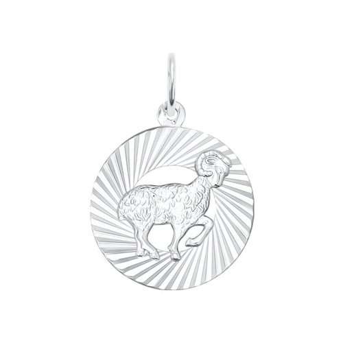Подвеска «Знак зодиака Овен» из серебра