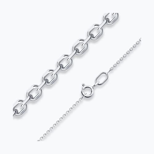 Цепь из серебра, плетение Якорное, 925 проба